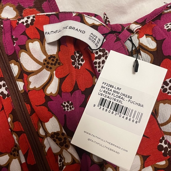 Faithfull The Brand Skyea Mini Dress Li Reni Floral Print - Picture 9 of 9